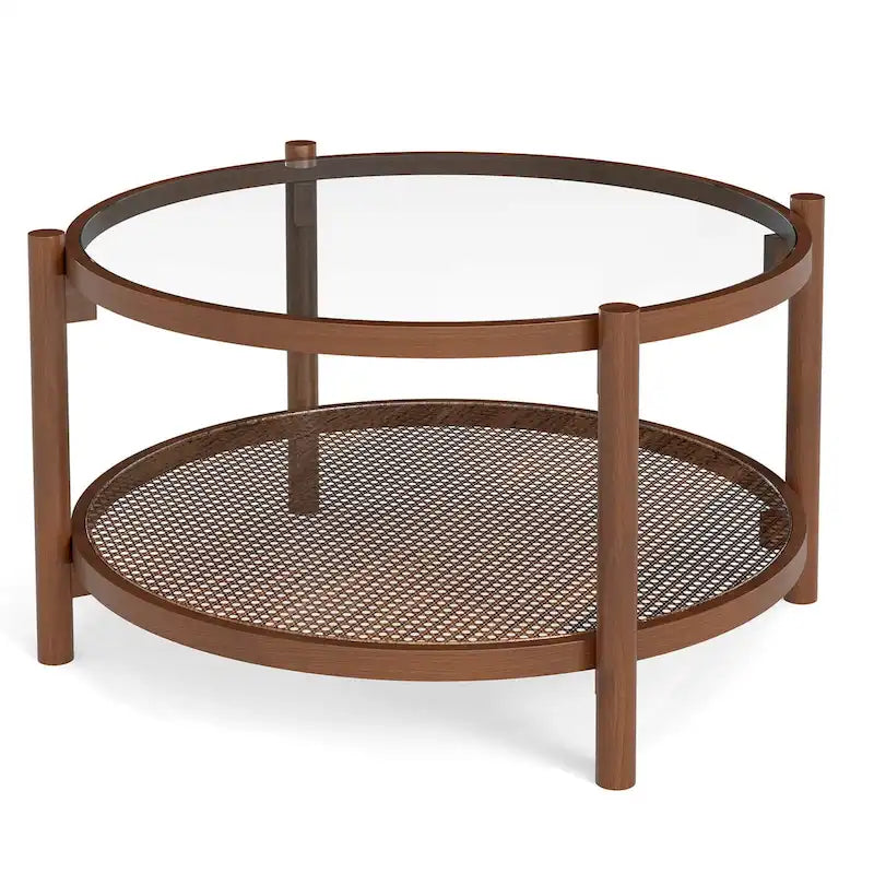 Table basse ronde en bois
