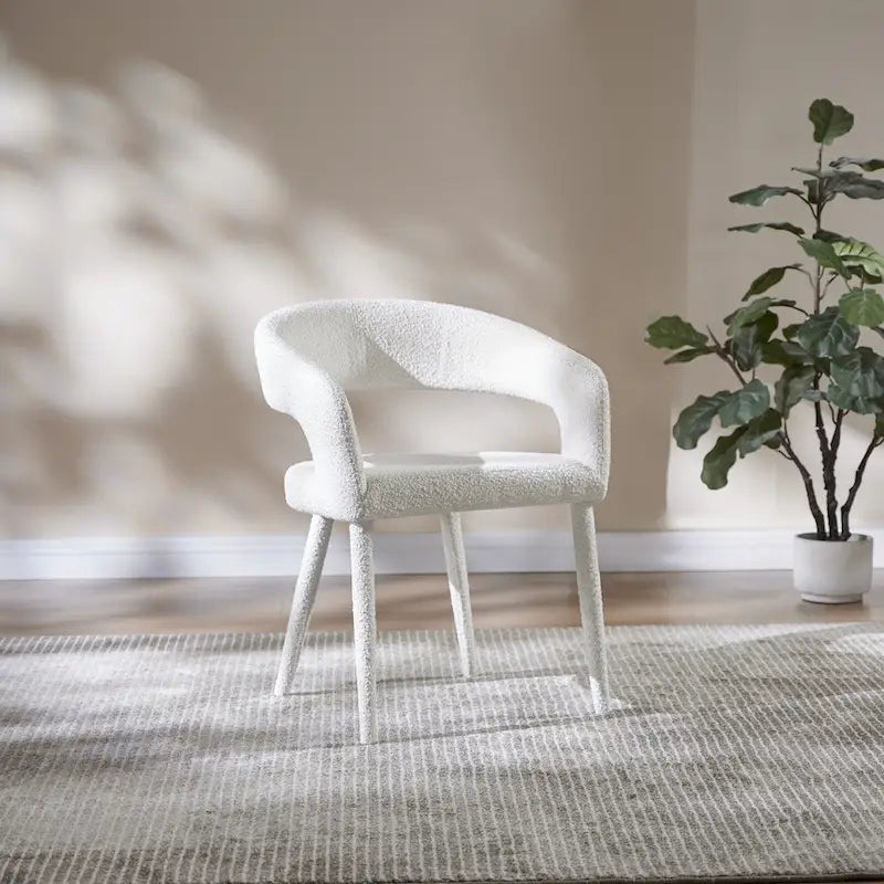Chaise de salle à manger moderne capitonnée