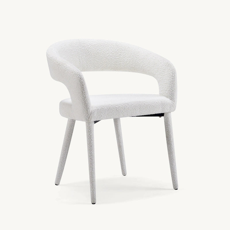 Chaise de salle à manger moderne capitonnée