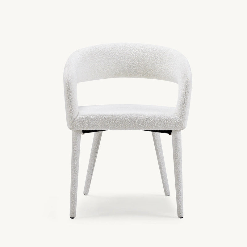 Chaise de salle à manger moderne capitonnée