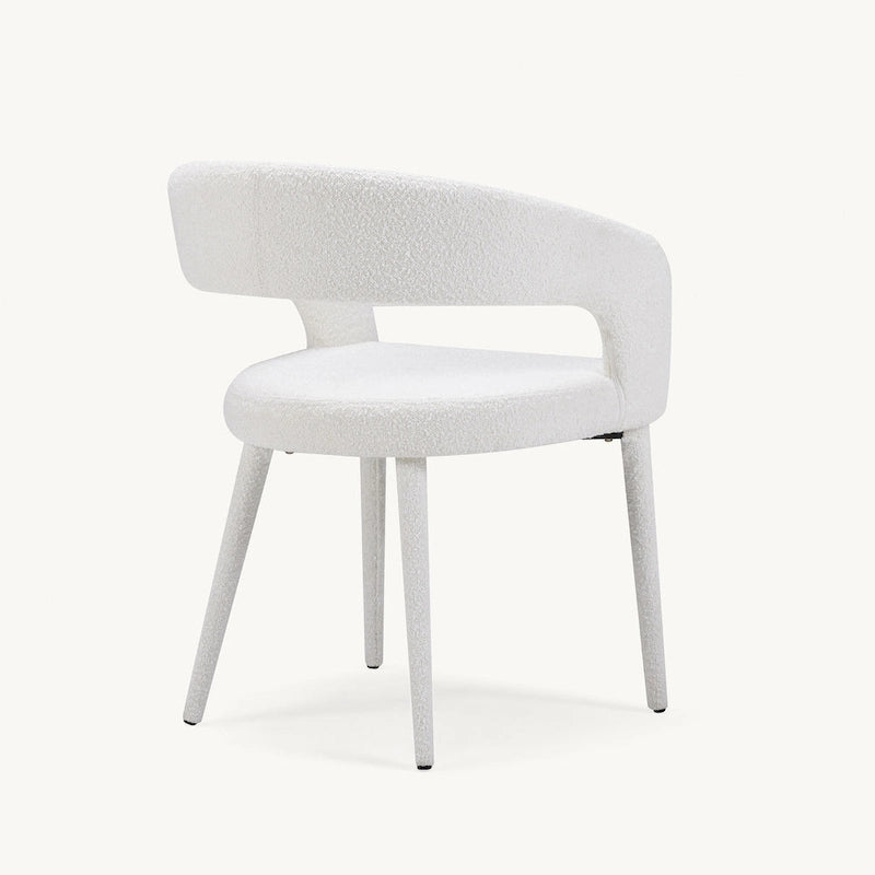Chaise de salle à manger moderne capitonnée
