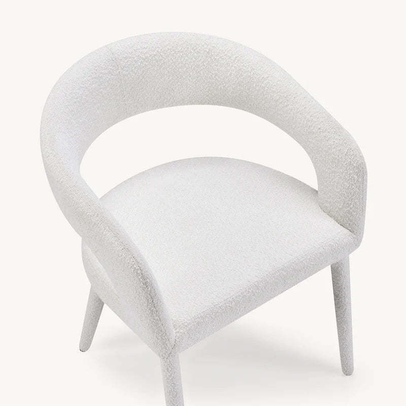 Chaise de salle à manger moderne capitonnée