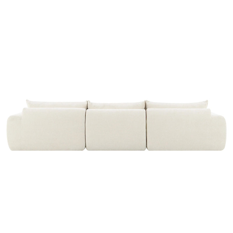 Canapé d'angle moderne en chenille