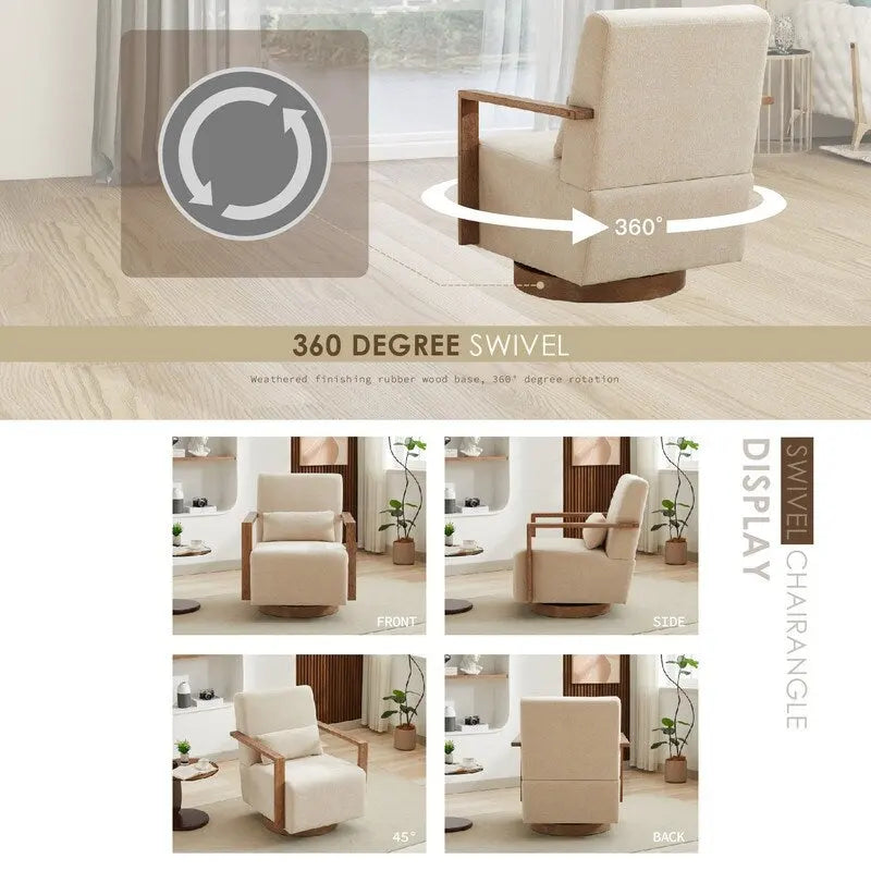 Fauteuil pivotant à 360 degrés