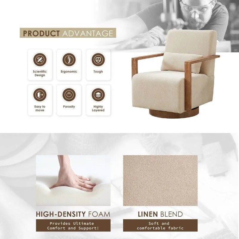 Fauteuil pivotant à 360 degrés