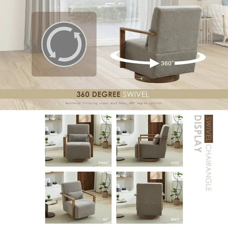 Fauteuil pivotant à 360 degrés