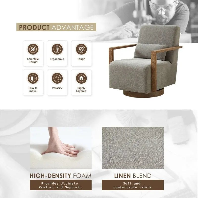 Fauteuil pivotant à 360 degrés