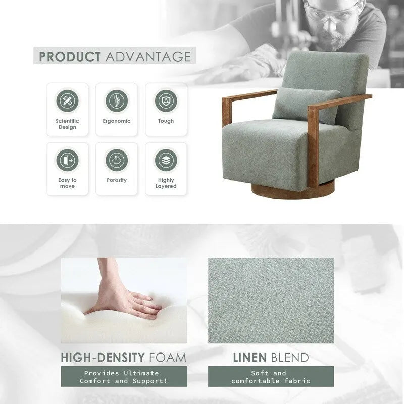 Fauteuil pivotant à 360 degrés
