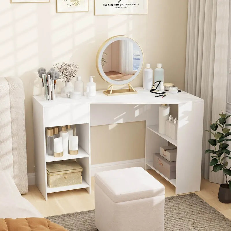 Bureau d'angle informatique