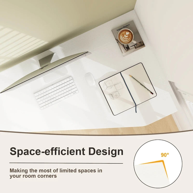 Bureau d'angle informatique