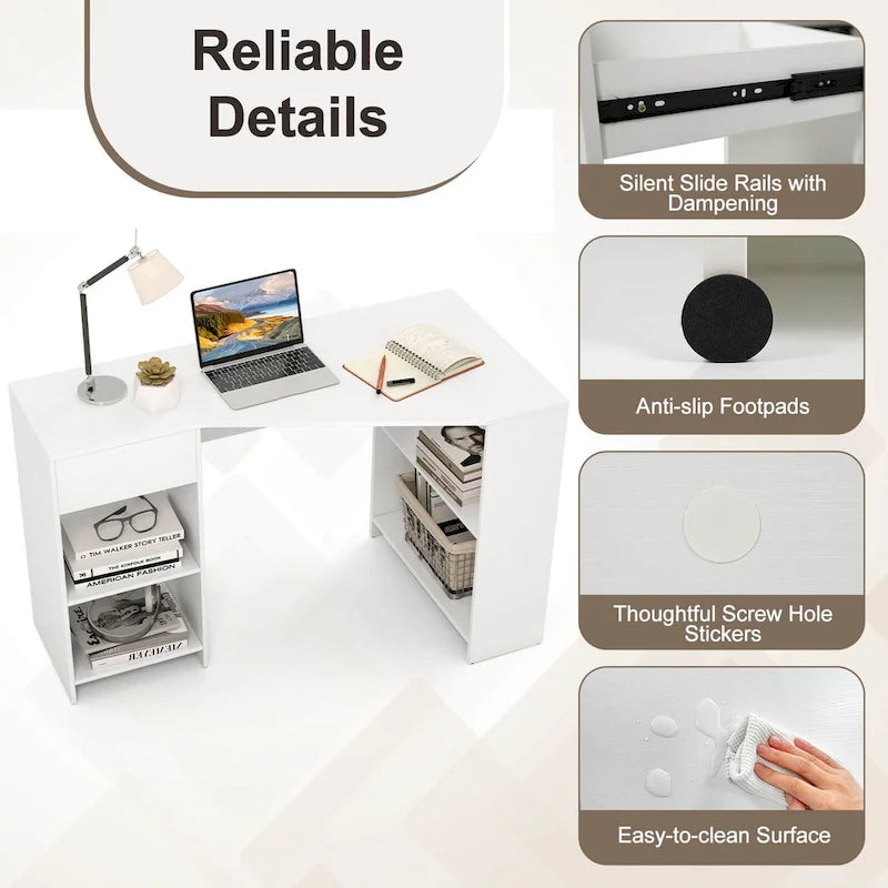 Bureau d'angle informatique