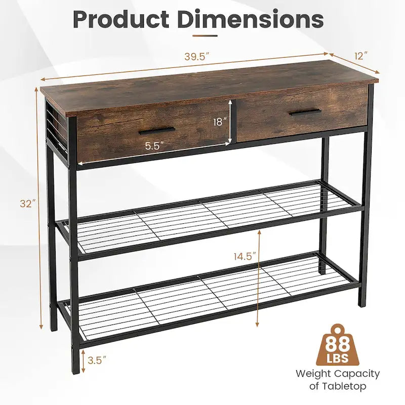 Table console d'entrée