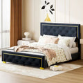 Lit plateforme rembourré Queen size