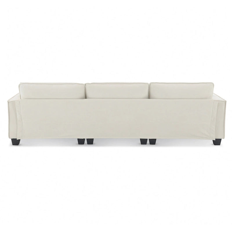 Canapé d'angle convertible quatre places en L