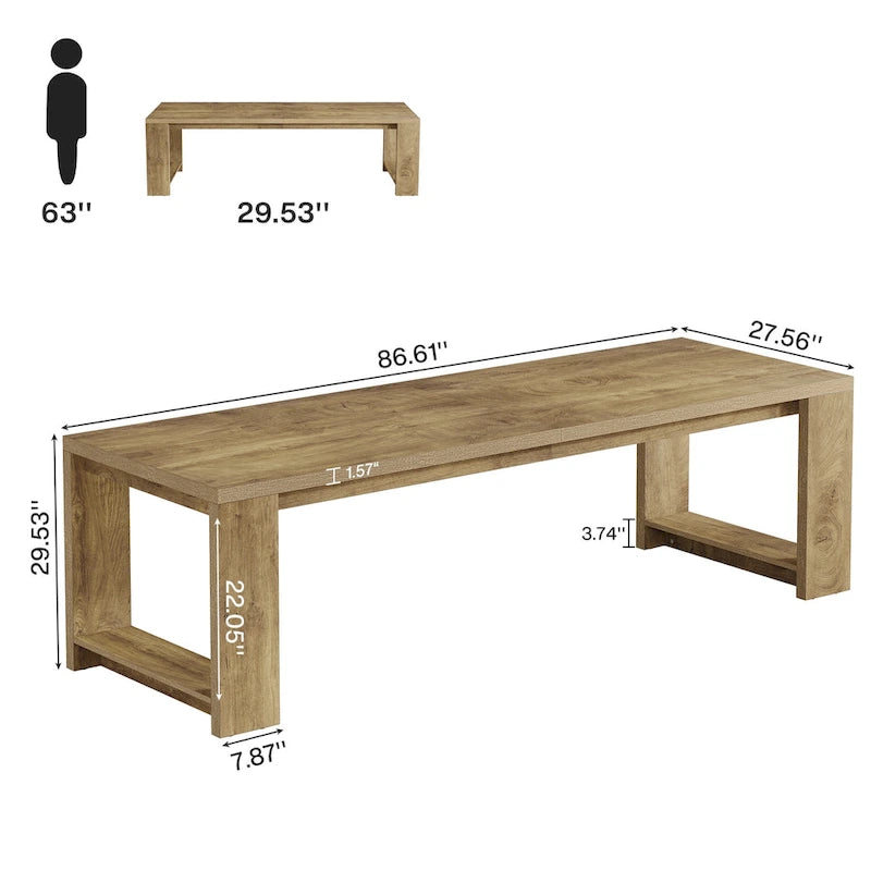 Bureau extra-long/table d'écriture/grand bureau d'ordinateur