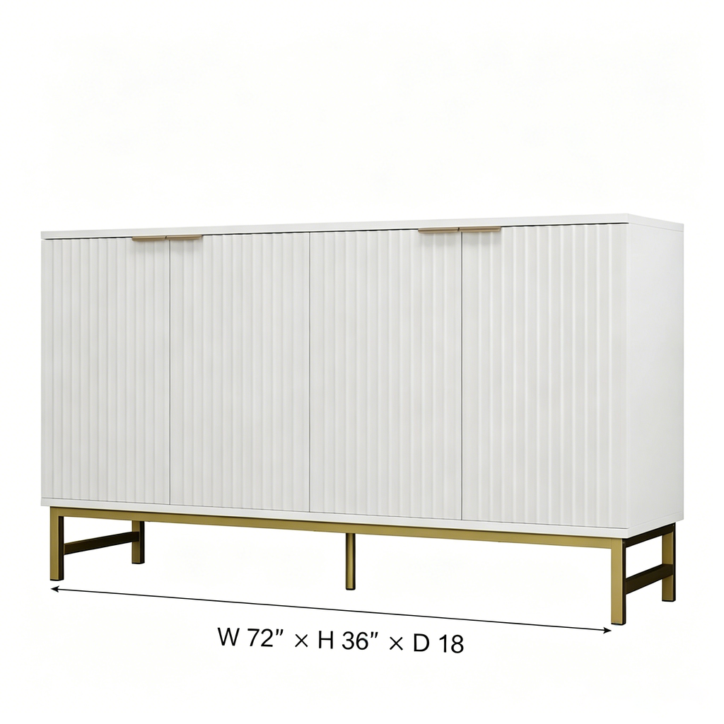Buffet de porte à motif ondulé