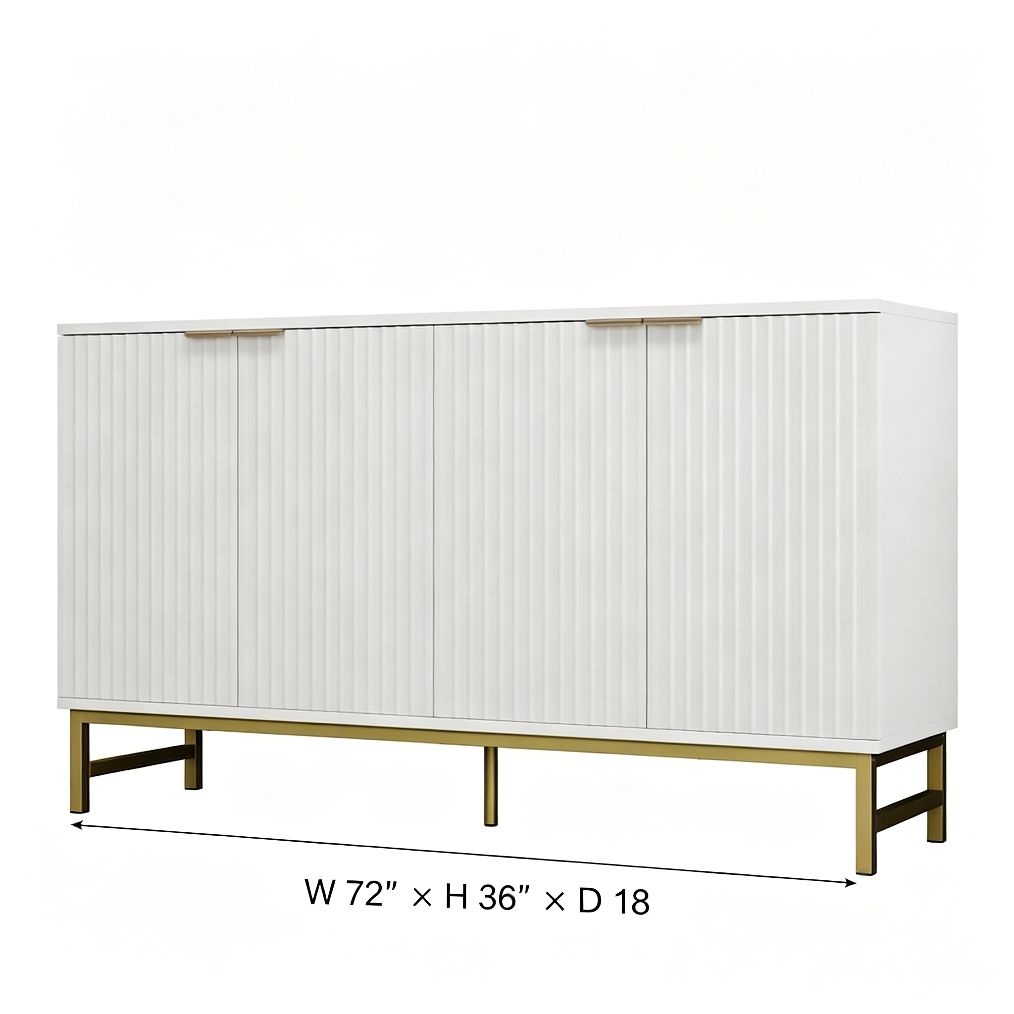 Buffet de porte à motif ondulé