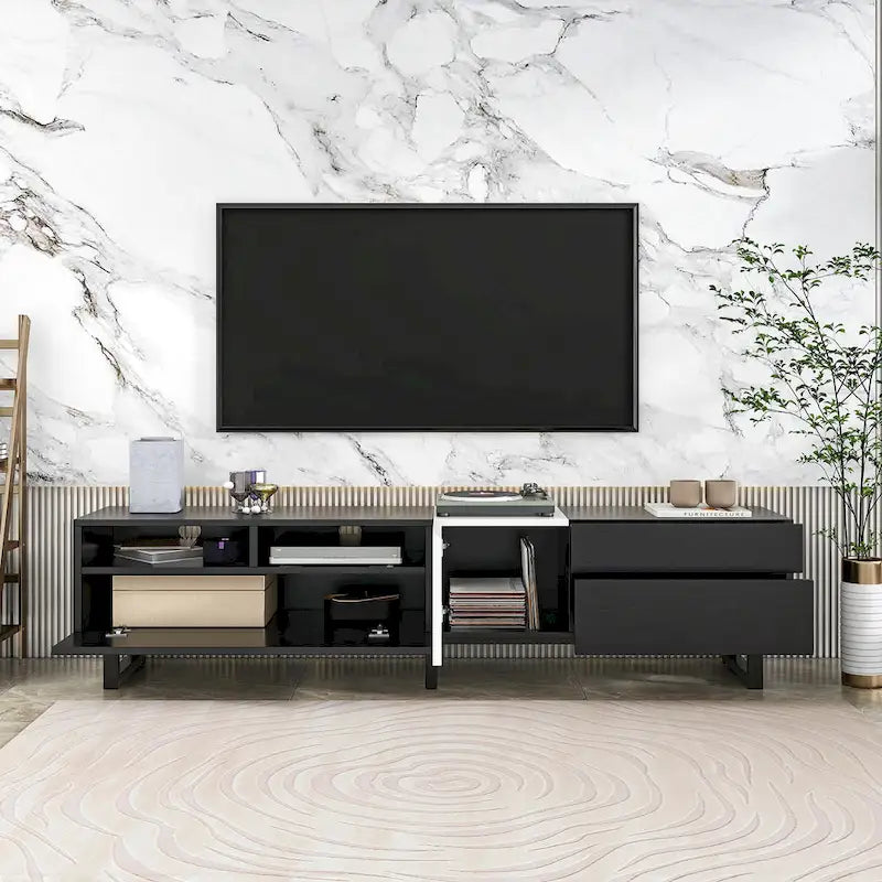 Console multimédia meuble TV moderne