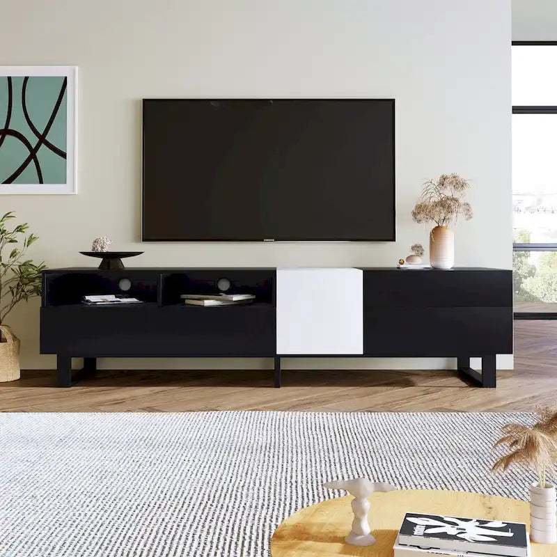 Console multimédia meuble TV moderne