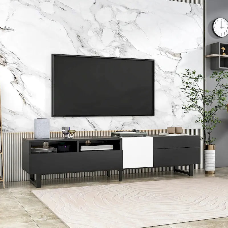 Console multimédia meuble TV moderne