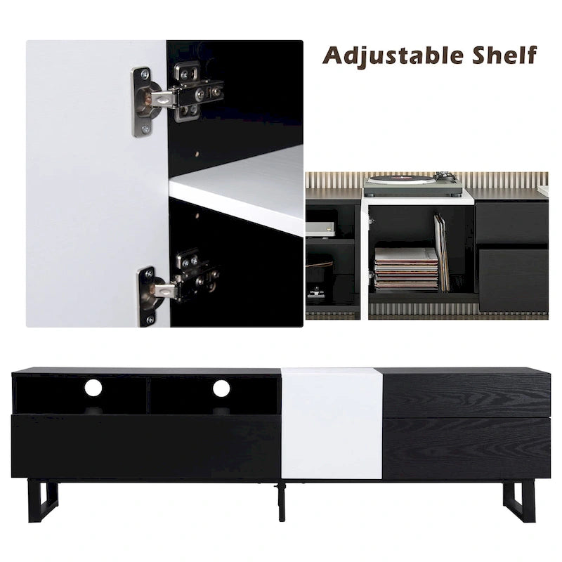 Console multimédia meuble TV moderne