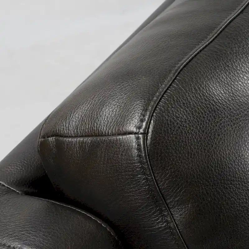 Canapé électrique quatre places en cuir véritable