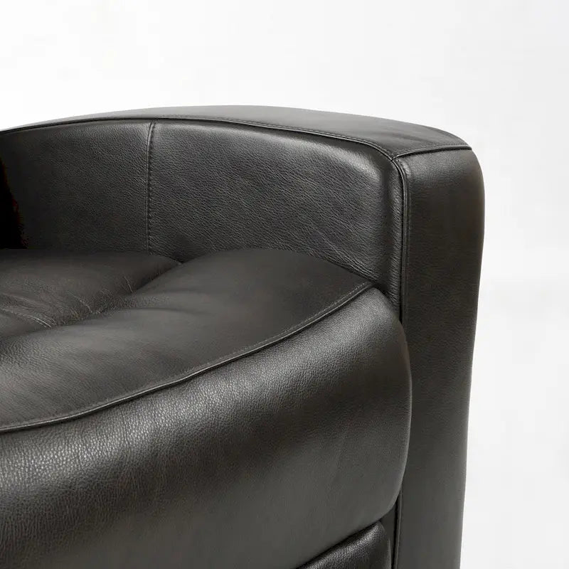 Canapé électrique quatre places en cuir véritable