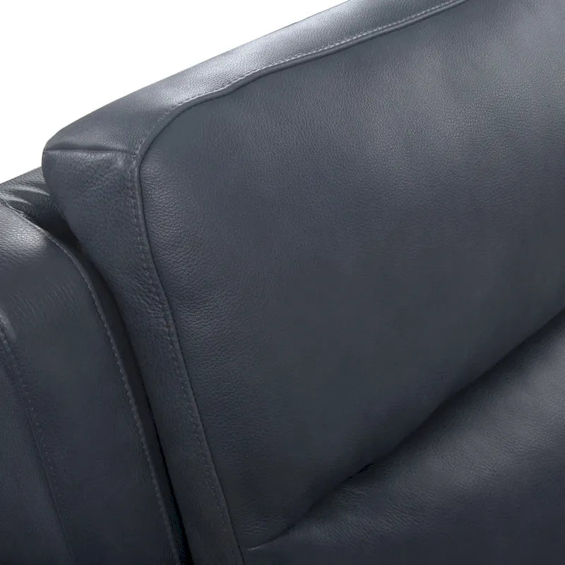 Canapé électrique quatre places en cuir véritable