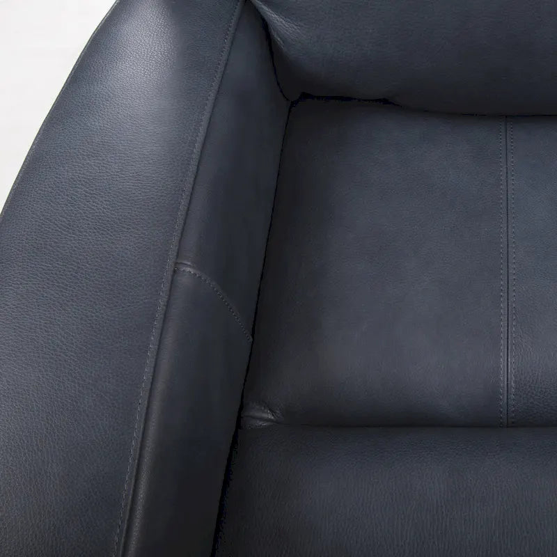 Canapé électrique quatre places en cuir véritable