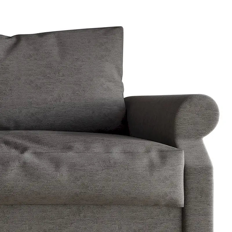 Fauteuil classique rembourré en lin