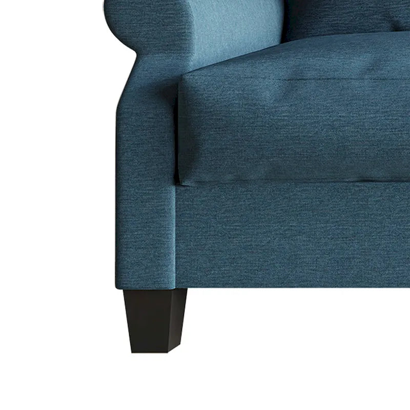 Fauteuil classique rembourré en lin