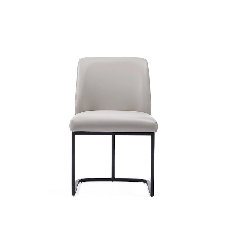 Chaise de salle à manger confortable en cuir artificiel