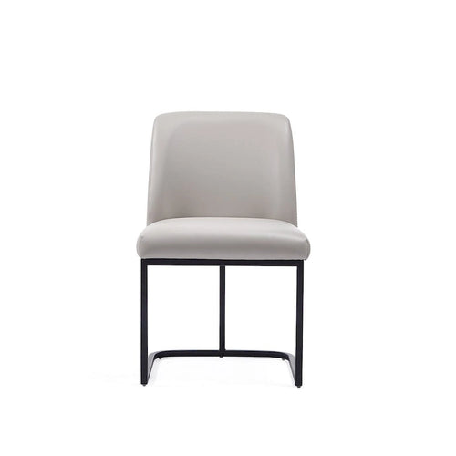 Chaise de salle à manger confortable en cuir artificiel