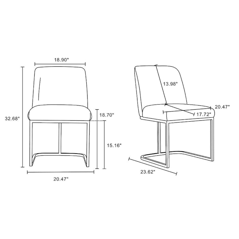 Chaise de salle à manger confortable en cuir artificiel