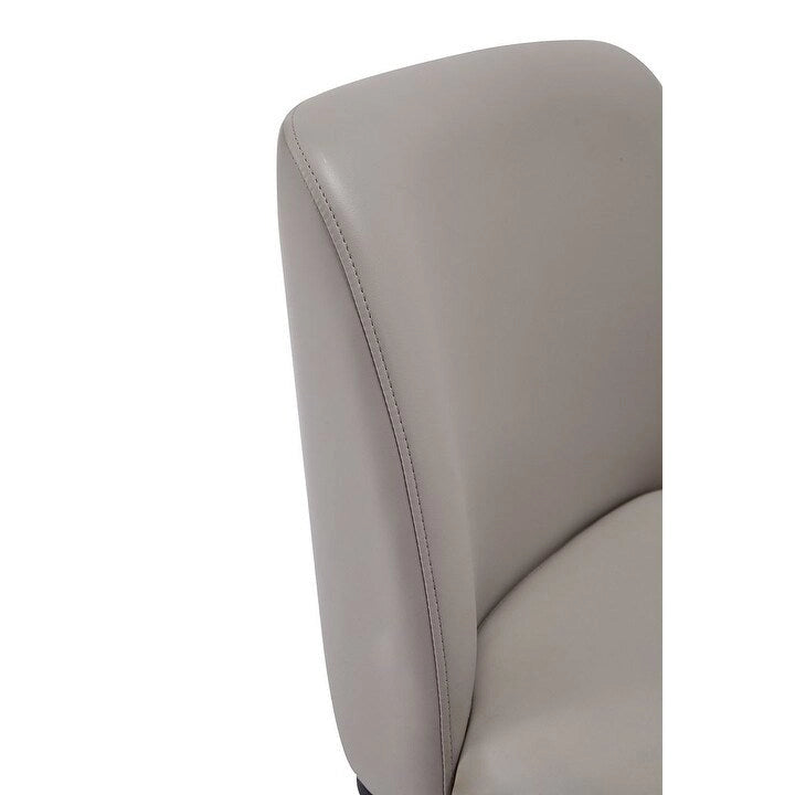 Chaise de salle à manger confortable en cuir artificiel