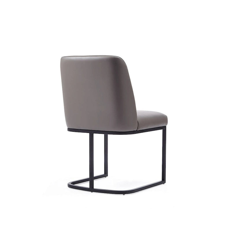 Chaise de salle à manger confortable en cuir artificiel