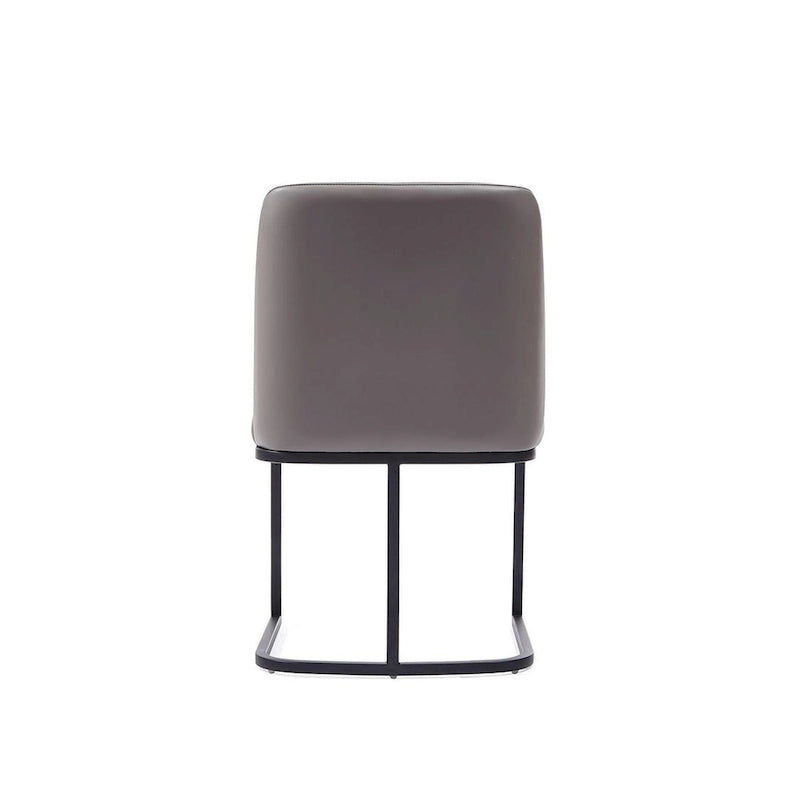 Chaise de salle à manger confortable en cuir artificiel