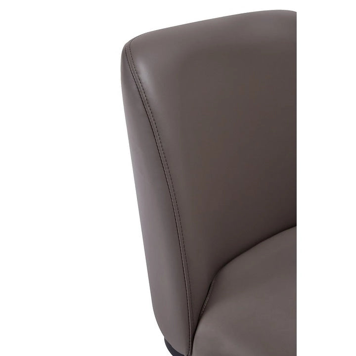 Chaise de salle à manger confortable en cuir artificiel
