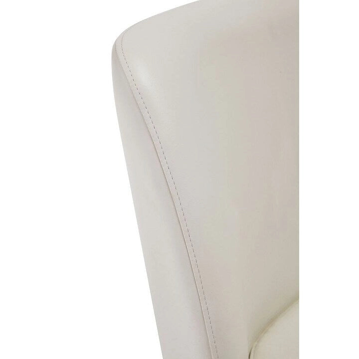 Chaise de salle à manger confortable en cuir artificiel