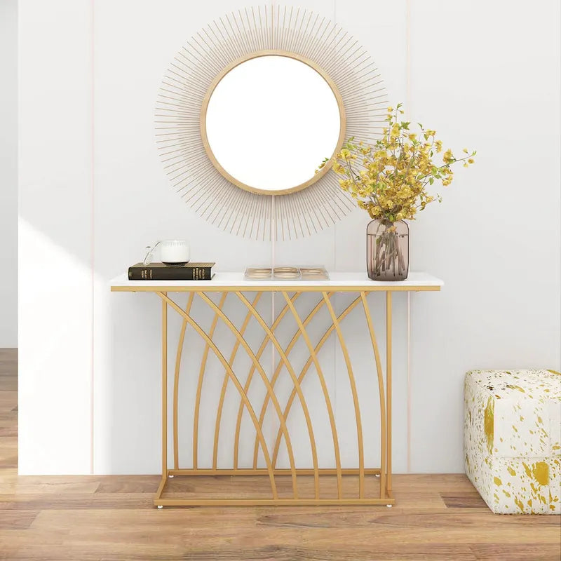 Table d'entrée décorative moderne / console longue