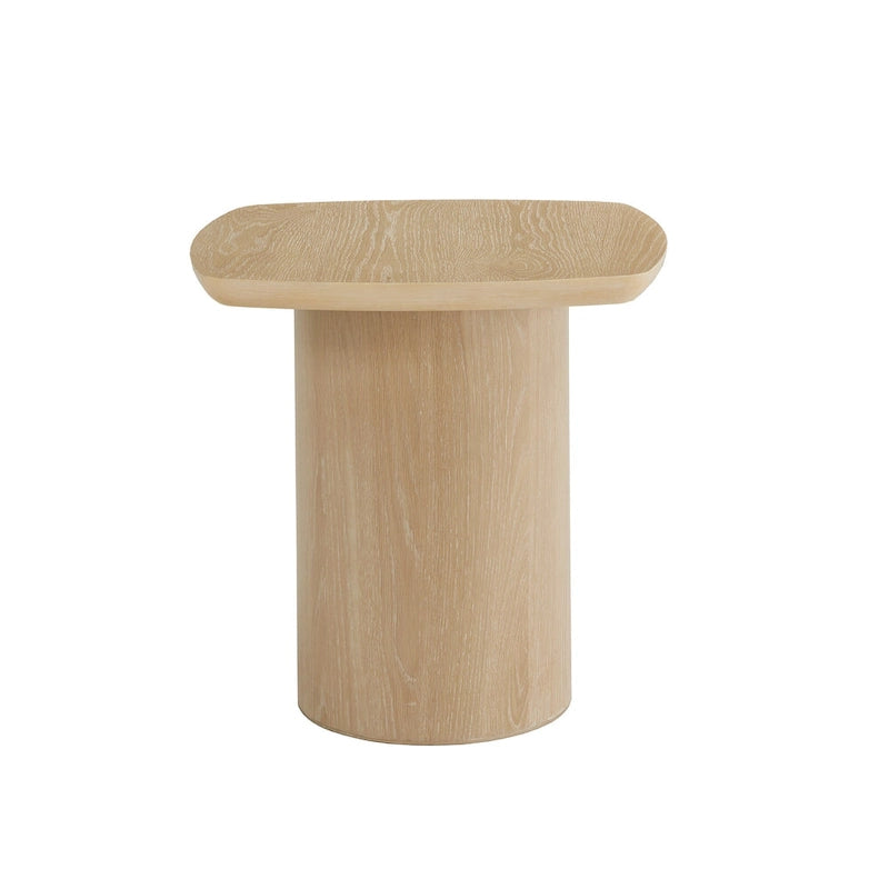 Table d'appoint moderne en placage de chêne