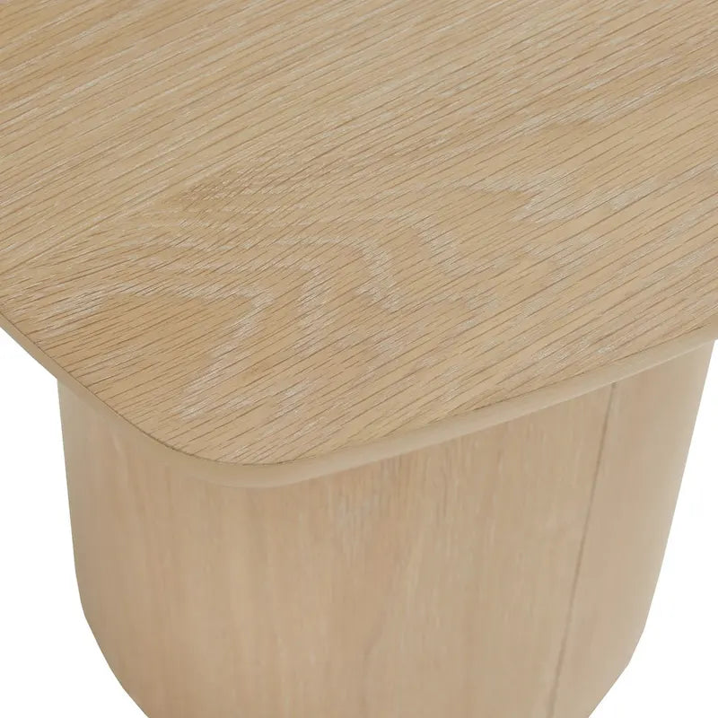 Table d'appoint moderne en placage de chêne