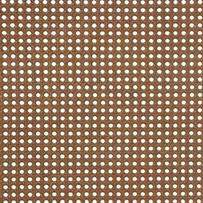 Tête de lit en rotin, frêne et noyer de style médiéval-moderne
