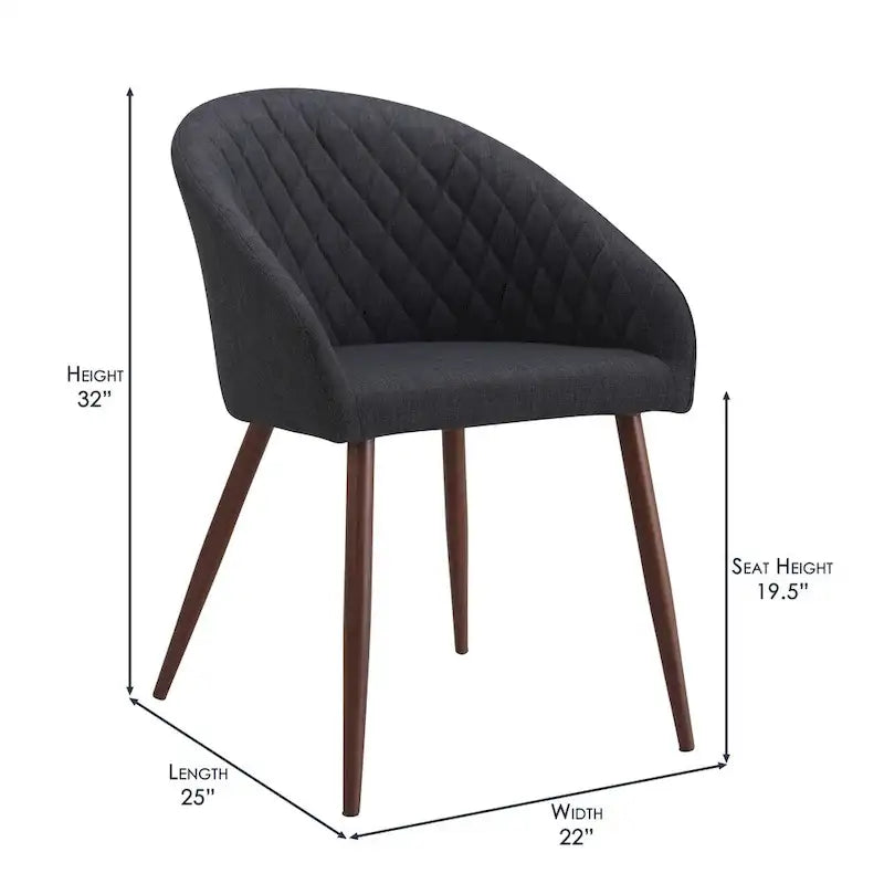 Chaise de salle à manger tapissée