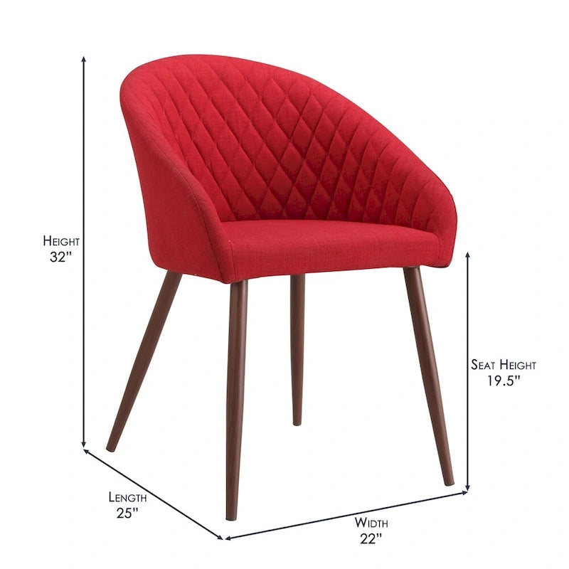 Chaise de salle à manger tapissée