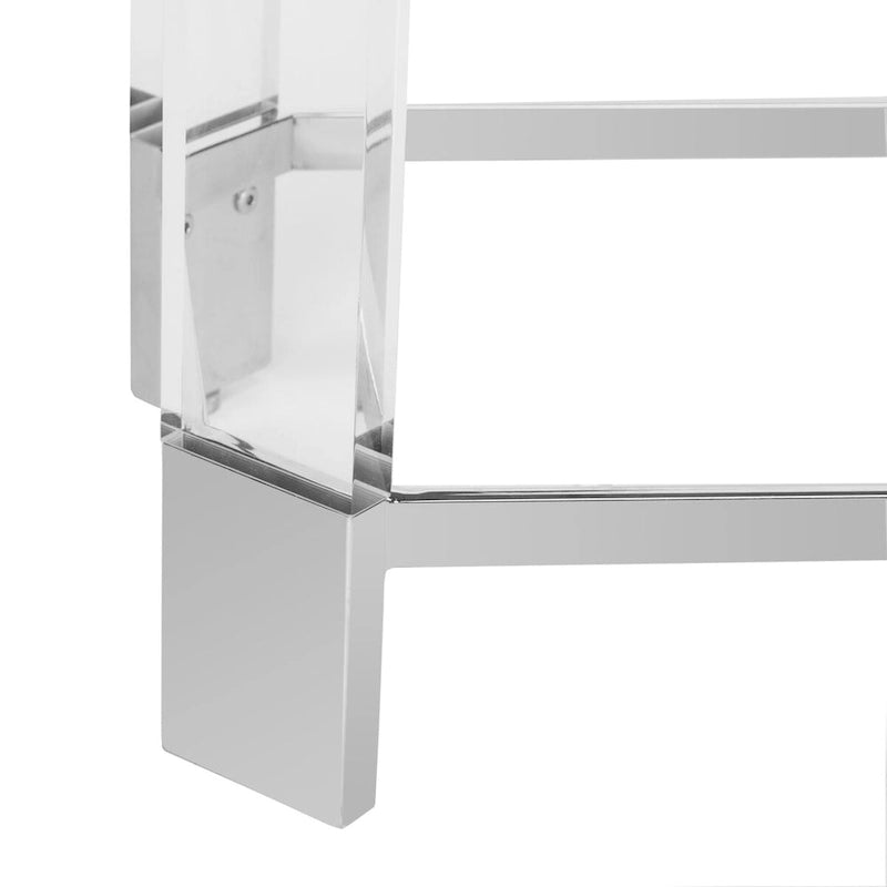 Console de salon SAFAVIEH Couture Orveig en acrylique – 52 L x 15 l x 29 H – 52Lx15Px29H