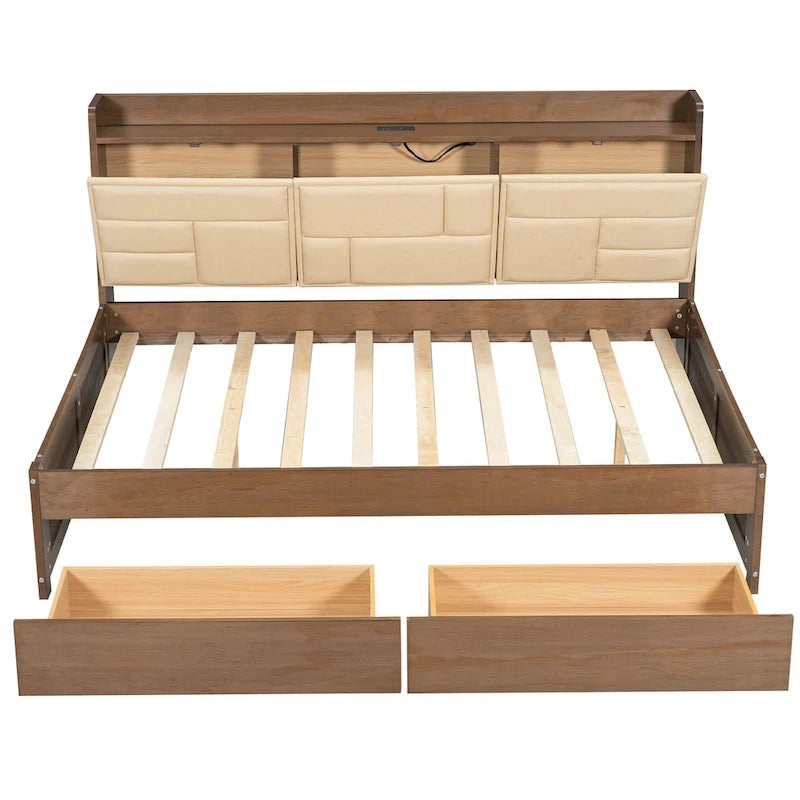 Canapé-lit en bois