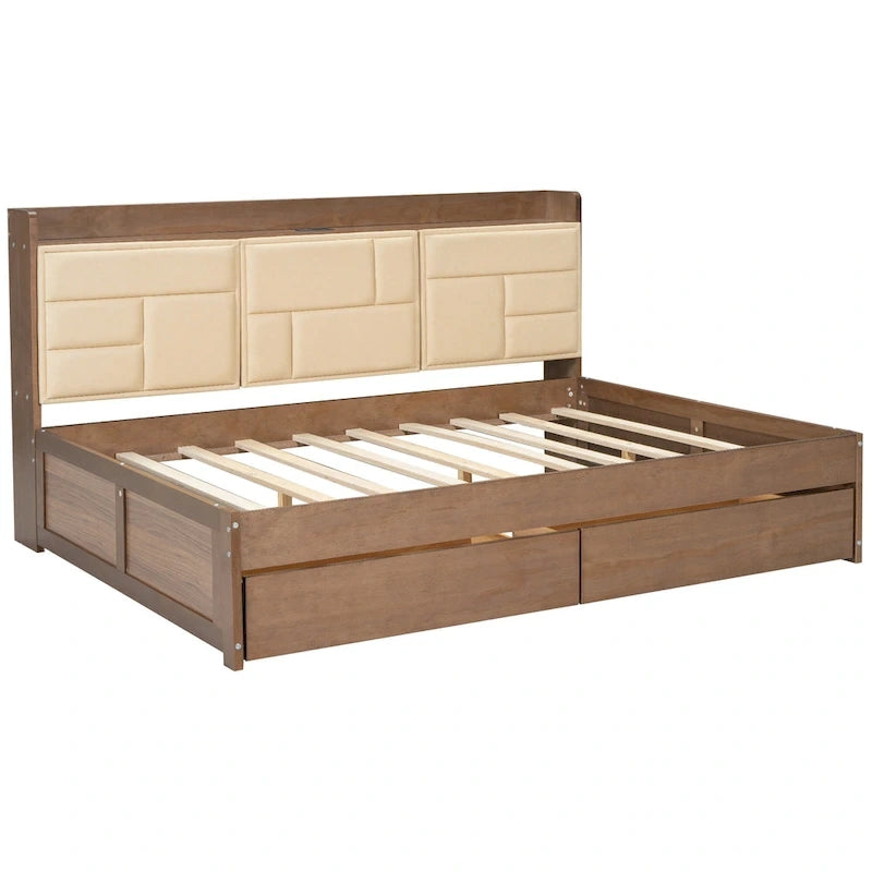 Canapé-lit en bois