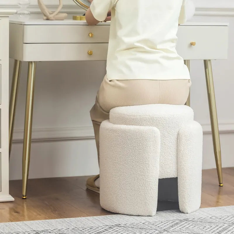 Repose-pieds en forme d'ourson rond