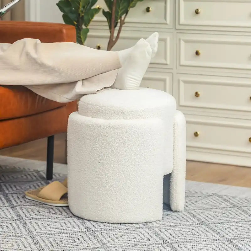 Repose-pieds en forme d'ourson rond